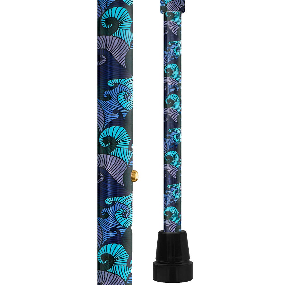 ブルーマジェスティックウェーブおしゃれ杖・ステッキ